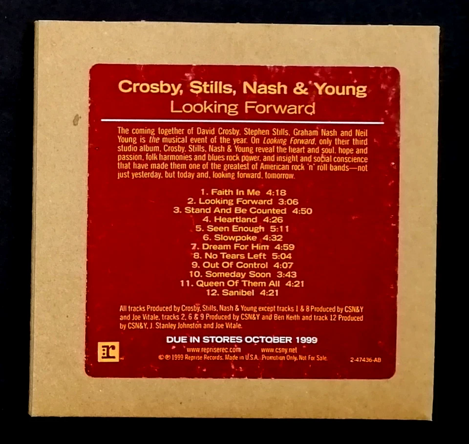 David Crosby,Stephen Stills,Graham Nash,Neil Young,CSNY,HDCD Advance Album PR CD - Bild 4 von 4