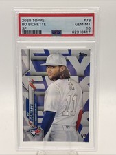 2020 Topps Bo Bichette RC SP #78 PSA 10 Gem Mint Blue Jays Mets