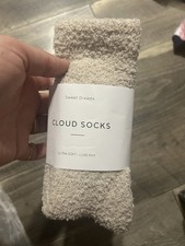 Ultra-Luxe Cloud Socks for All - Cozy, Hypoallergenic Sleep Socks in Stone Cloud