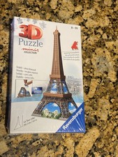 Ravensburger 3D Puzzle Eiffel Tower Paris 224 Plastic Pieces 17"Tall - sealed