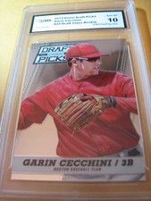 GARIN CECCHINI RED SOX  2013 PRIZM DRAFT PICKS  ROOKIE RC # 25 GRADED 10