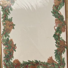 50 HOLIDAY PARTY INVITES OR GREETING CARDS W/ENVELOPES PRINTABLE BORDER Gold