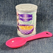 Disney Pretend Play Minnie-strone Minnie Mouse Spoon 2 Toys Canned Food