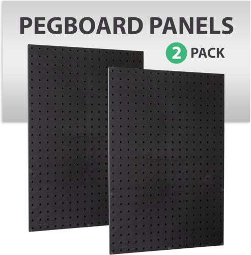 48 Wide Pegboard Kit with 2 Panels & 25 Locking Peg Board Hooks and Panel Set - - Picture 2 of 8