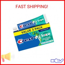 Crest + Scope Whitening Toothpaste - Pack of 3, 5.4 Oz Tubes - Anticavity Fluori 1.01 per gallon