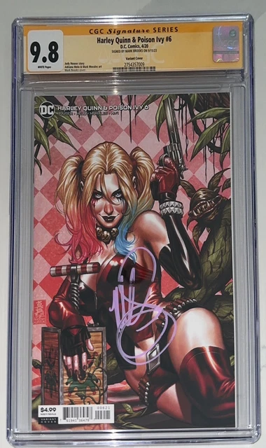 HARLEY QUINN & POISON IVY #6 BROOKS COVER CGC SS 9.8 SIGNED BY MARK BROOKS