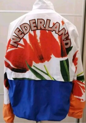 Asics Windbreaker Podium Jacket Olympia 2000 Sydney Large Niederlande Holland 
