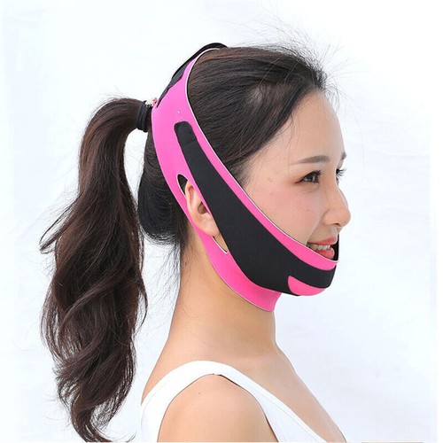 Gesicht Abnehmen V-Line Lift Up Gurtband Doppelkinn Reducer Bandagen Mask - Bild 3 von 4