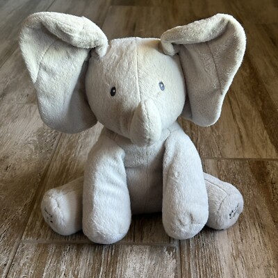 Baby GUND Flappy The Elephant Plush Toy Peek-a-Boo Animated Ears Talking  Singing