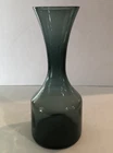 Vintage 1958 BLENKO Hand Blown Gray Glass Vase WAYNE HUSTED 5810