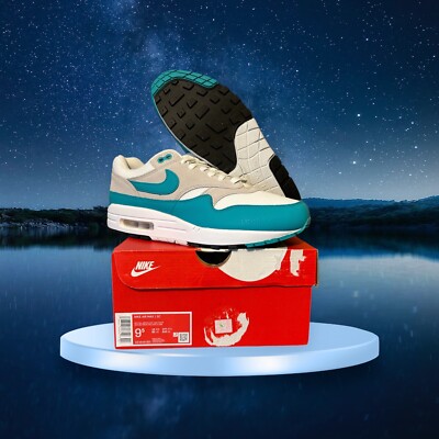 Men's 9.5 Nike Air Max 1 SC Neutral Gray/Clear Jade/White DZ4549 001 NEW