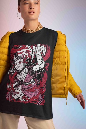 Demon Slayer Shirt Tanjiro Tshirt Nezuko T-Shirt Muzan Doma Tee Inosuke Zenitsu - Bild 3 von 6
