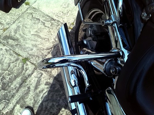 Protectores, barras traseras contra choques cromadas para Honda VTX 1300 retro R, S y T - Imagen 9 de 12