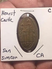 Elongated Copper Cent - Hearst Castle - San Simeon, California 