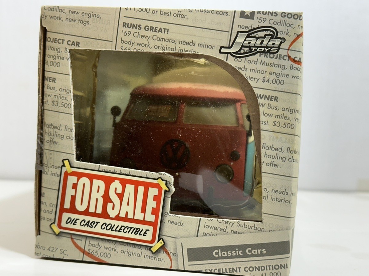JADA FOR SALE 1963 VW VOLKSWAGEN BUS PICKUP 1:24 DIECAST MODEL