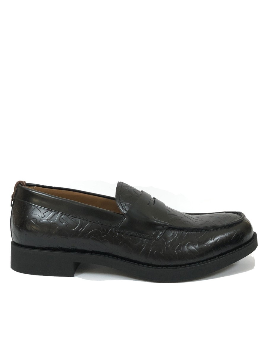 Burberry Men’s Emile TB-Logo Leather Penny Loafers Burberry Black Emile TB Loafers Burberry main image 3