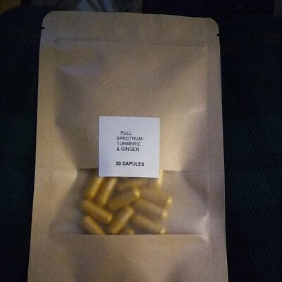 FULL SPECTRUM GINGER & TURMERIC~ 2 IN 1 FORMULA~30 COUNT
