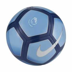 Nike Premier League Geo Merlin Official Match Soccer Ball - White & Black with Blue - SoccerPro