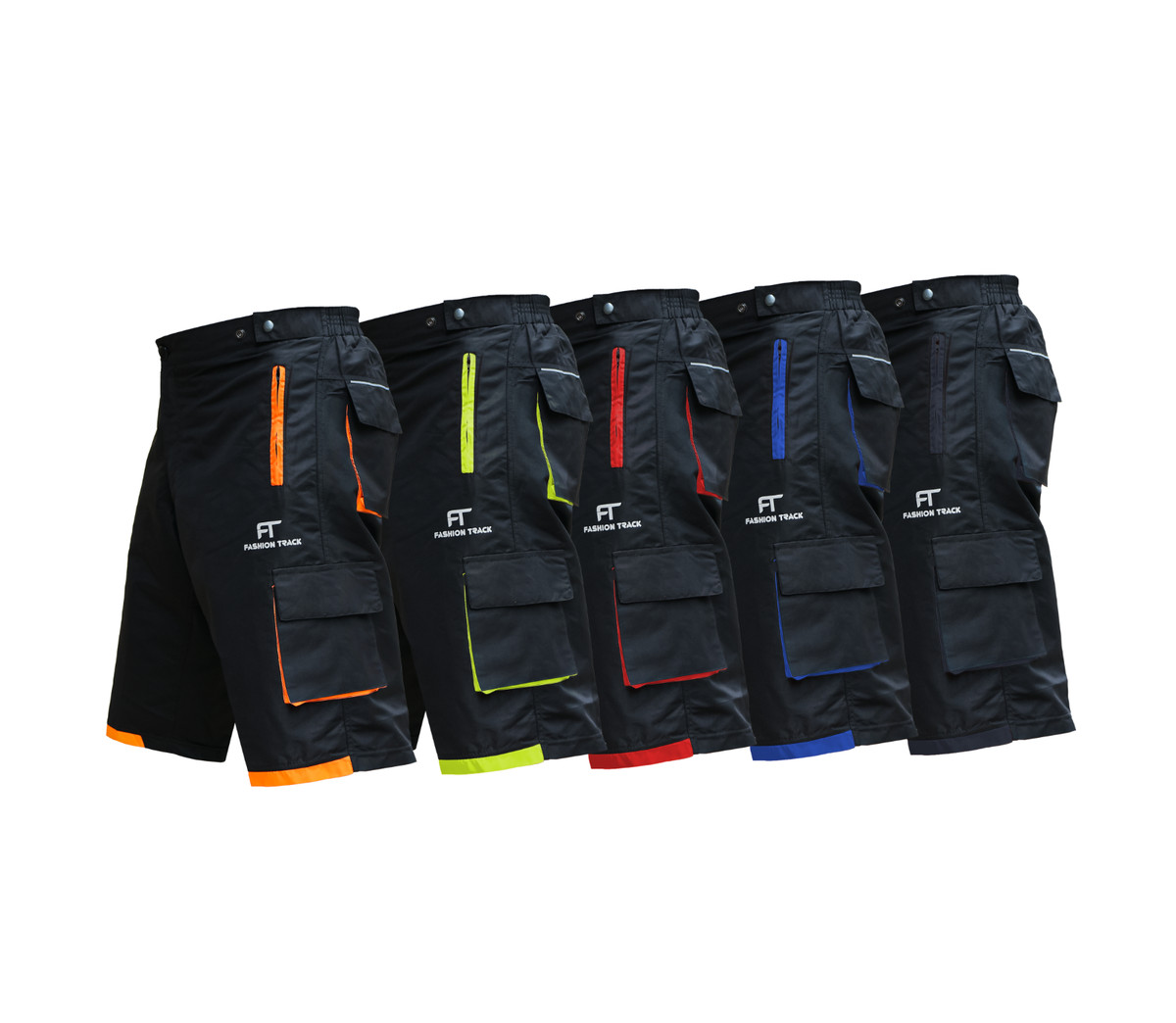 Bicicleta Corta Todoterreno de Ciclismo MTB con CoolMax Pantalones Cortos Acolchados S a XXL