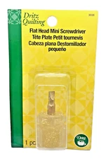 Flat Head Mini Screwdriver Dritz Quilting 3038 New Sealed NOS 2016 1 1/4 inches*