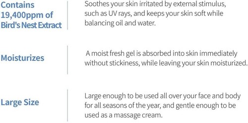 SNP Intense Bird Nest Soothing Gel - Maximum Cooling & Moisture - Picture 2 of 7