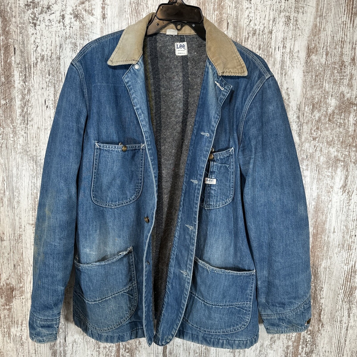 Lee 60s Union Made Blanket Lined Denim Jean Sanforized Chore