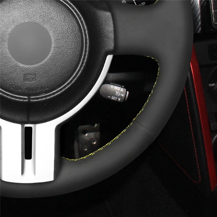 Custom Suede Steering Wheel Cover for Subaru BRZ Scion FR-S FRS Toyota 86 GT86 Foto 3 de 4