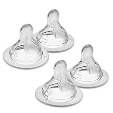 MAM Bottle Nipples Mixed Flow Pack - Fast Nipple 1 Count Pack of 4