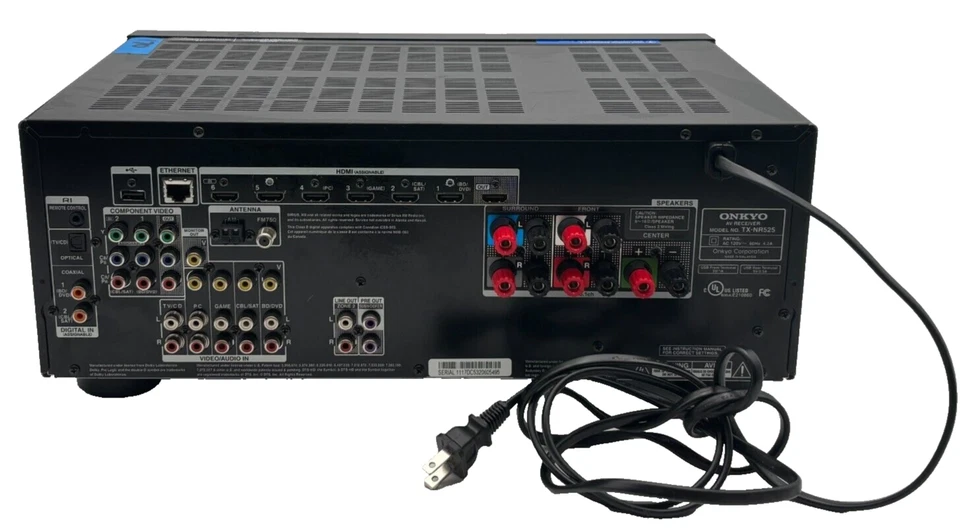 Onkyo TX-NR525 Home Theater Receiver HDMI 4K 3D USB Network & App Enabled - Image 3 of 3