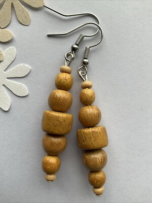 Jack Obst Holz Ethno Boho Hippie Style Ohrhänger EE920