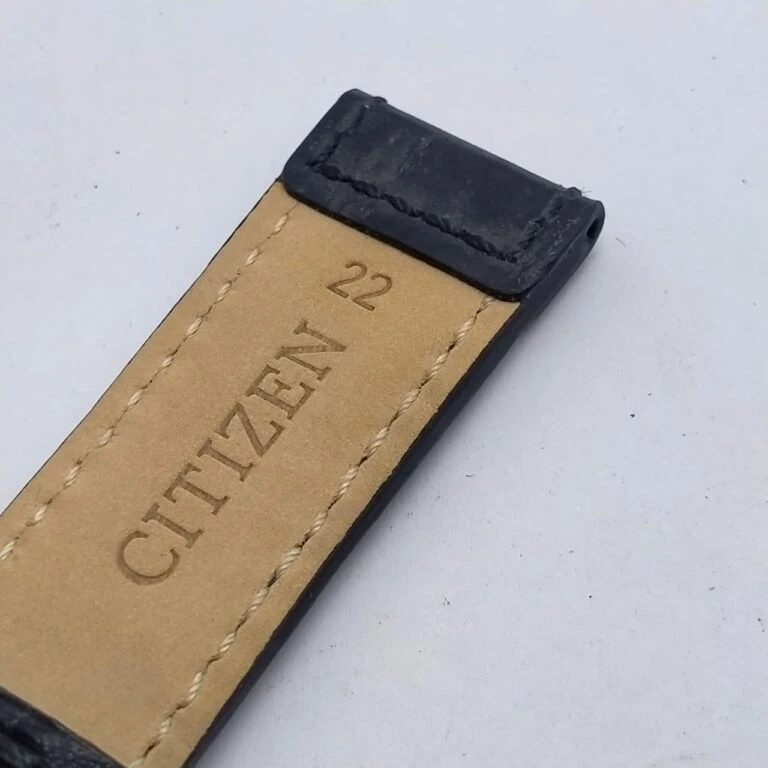 Correa de reloj Citizen de cuero genuino para hombre de 22 mm Foto 4 de 4