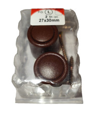 Wandpuffer Türstopper 2 stück mit Schrauben  27x30 mm Braun Puffer Türhalter