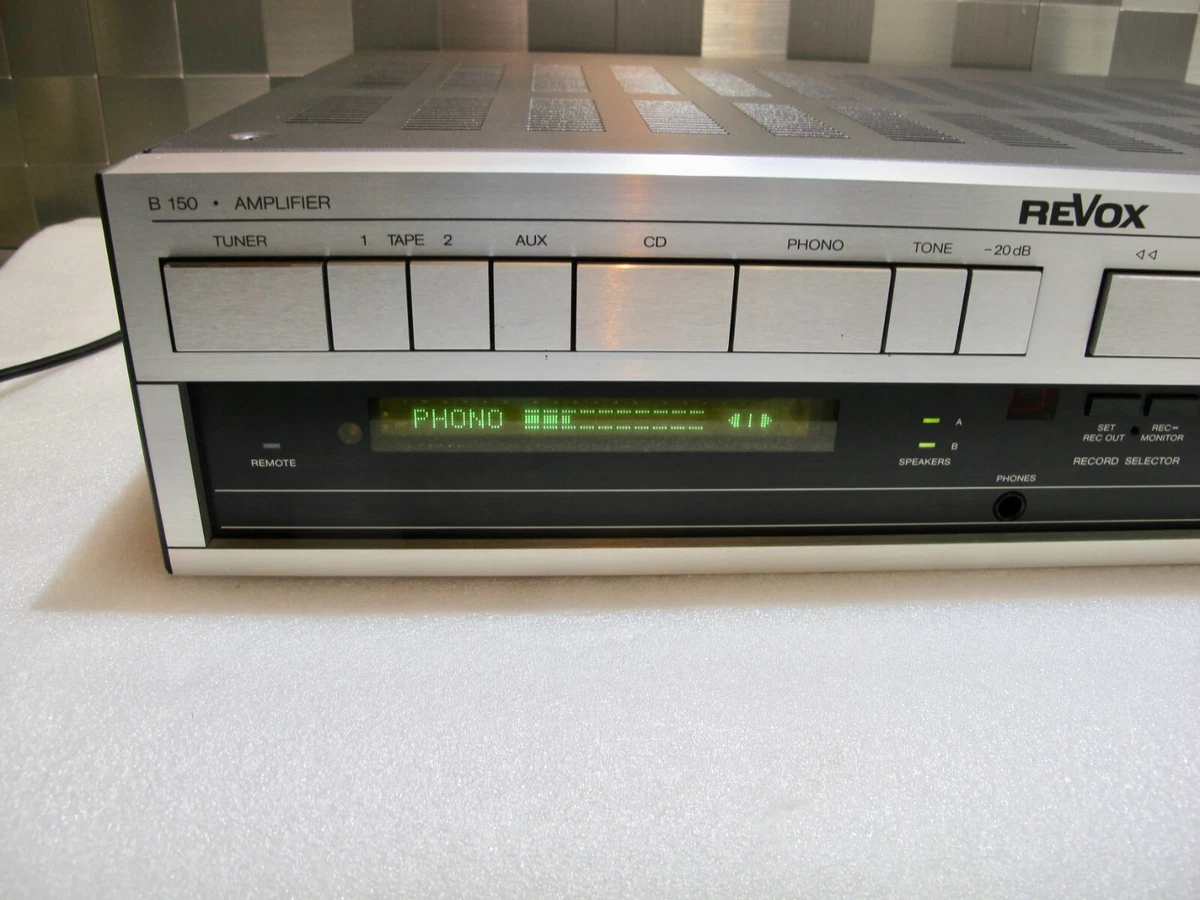 Amplificador completo vintage Revox B-150 (B150) con Phono MM ¡Excelente!