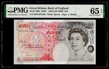 £50 1994 (ND 2006) Great Britain, Bank of England Pick# 388c PMG 65 EPQ Gem UNC