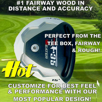 GHOST DISTANCE ACCURACY TAYLOR FIT MADE PGA LONG FAIRWAY WOOD CLUB #3+ 3 4 5 7 9