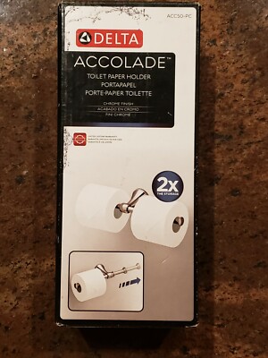 Delta Accolade ACC50-PC Expandable Toilet Paper Holder in Polished Chrome