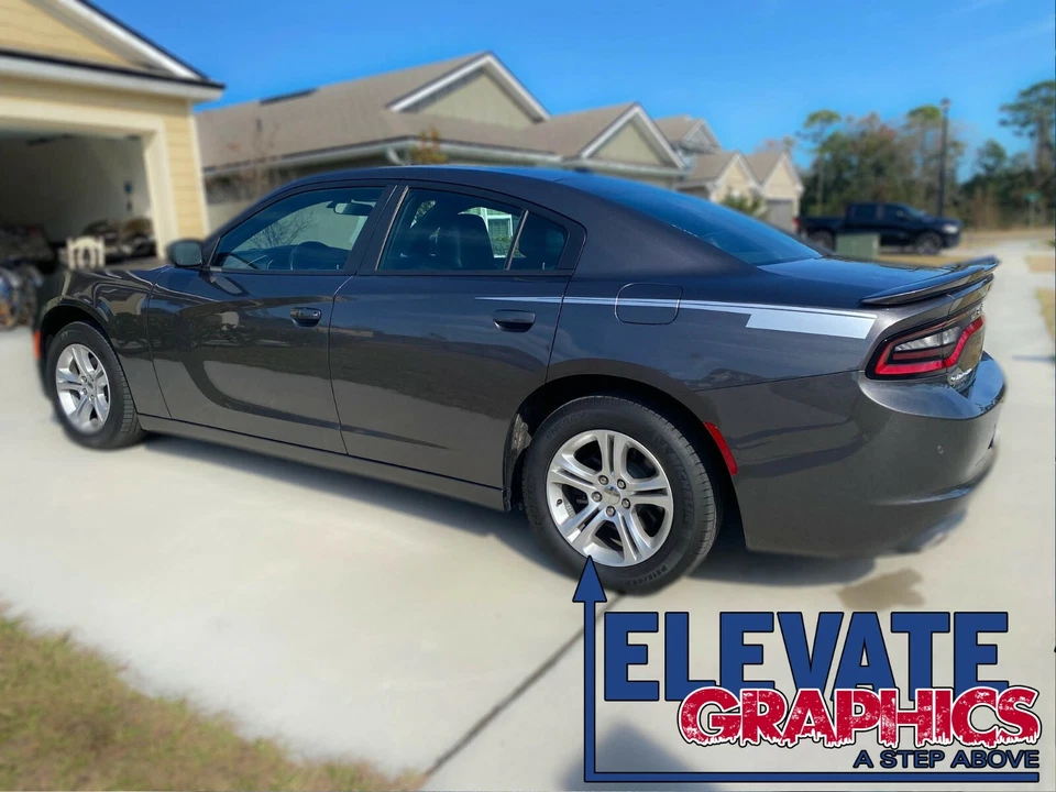 2015-2023 Fits Dodge Charger Decals Side Viper Vinyl Stripes 3m Graphics Sticker - Изображение 2 из 4
