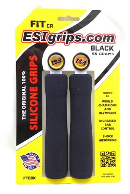 E.S.I., Fit CR, Grips, 130mm, Black