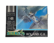 Vintage Blue Max Limited Ed WWI Roland C.II 1:48 Scale Airplane Model NIB RARE