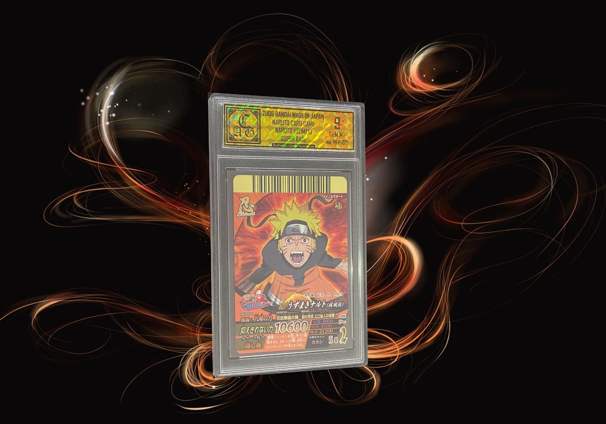 Naruto Uzumaki 2008 Bandai Made in Japan Naruto Card Game Super 
