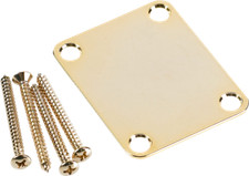 Genuine Fender Plain Neck Plate in Gold, MPN 0991447200