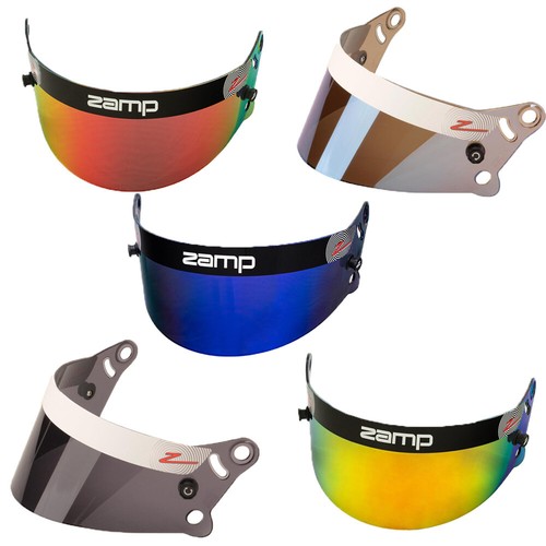 Zamp Visor Replacement FIA for Z20 Helmets Smoked Iridium Blue Red