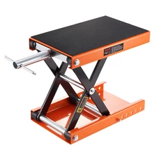 VEVOR Motorcycle Scissor Jack Lift 1100 lbs Wide Deck Hoist Stand for ATVs Bike