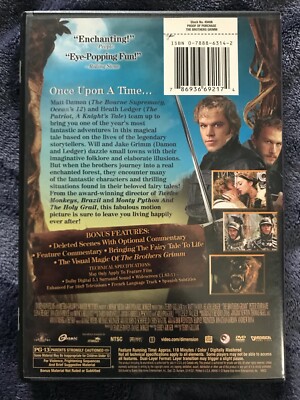 THE BROTHERS GRIMM DVD Matt Damon Heath Ledger Monica Bellucci