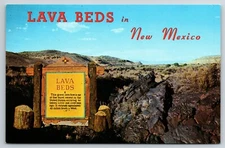 Postcard Lava Beds New Mexico On Hwy 66 Petley Unposted CLEAN