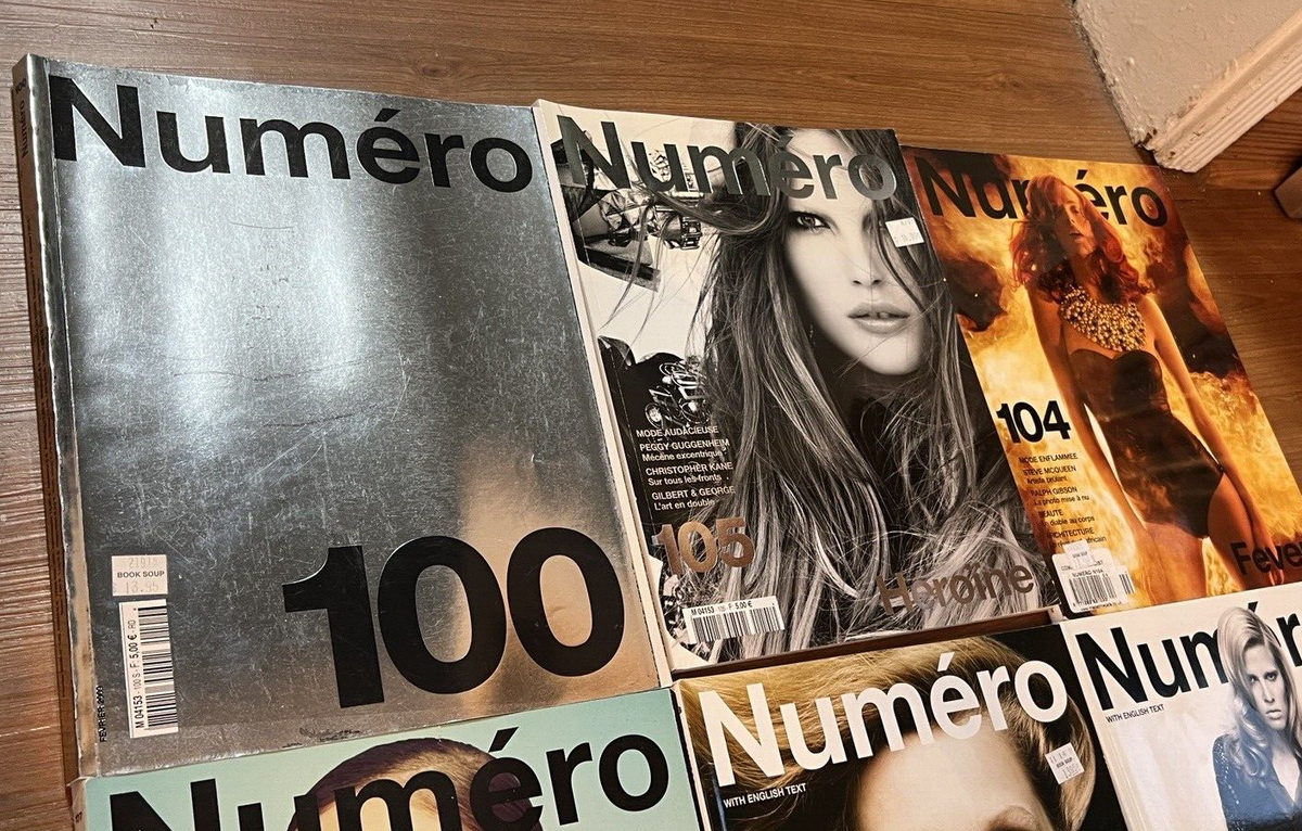 6 Numero Fashion Magazines 2009 issues 100 104 105 106 107 108 Lot