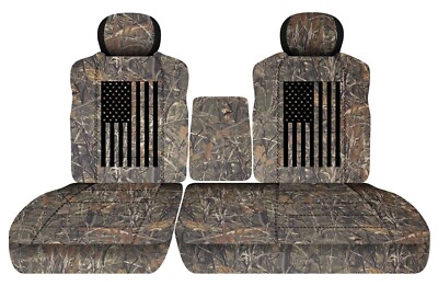 Front Set Car seat covers Fits 91-93 Dodge Dakota 60/40 with Console USA  Flag