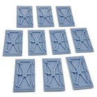 Resin 28mm Sci Fi Reinforced Vault Doors Set of 10 Greebles Scenery Terrain Bits