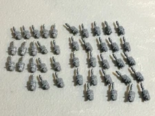 A23033 WARGAMES ATLANTIC HEADS NAPOLEONIC FANCY HATS & GASMASK MM BITS LOT MINIS