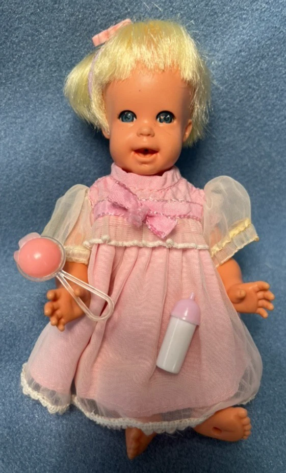 Mattel Cheerful Tearful Baby Doll Vintage In Original Box As Pictures